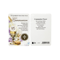 Communion Prayer Card - Laminated