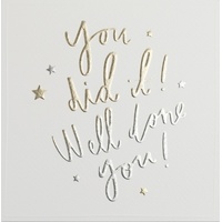 Card - You did it! Well done you!