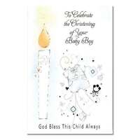 Card - To Celebrate the Christening of your Baby Boy