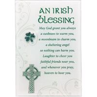 Glass Plaque - An Irish Blessing