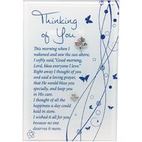 Glass Plaque - Thinking Of You