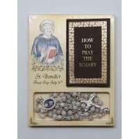 Rosary & Book Set - St Benedict