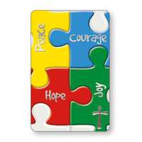 Laminated Prayer Card - Peace Courage Hope Joy
