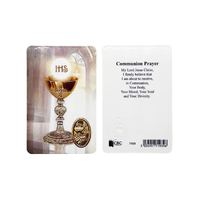 Communion Prayer Card - Laminated