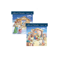 Advent Calendar With Glitter - Sold Individually