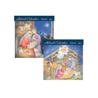 Advent Calendar With Glitter - Sold Individually