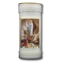 Candle 86S - Our Lady of Lourdes