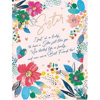 Card - Birthday Sister Flowers