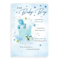 Card - Baby Boy Teddy
