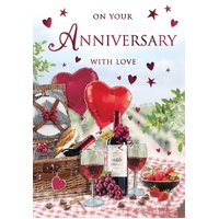Card - Anniversary Hamper Balloons