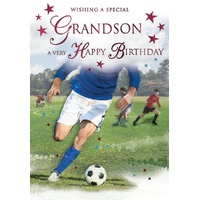 Card - Birthday Grandson Footballer