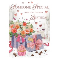 Card - Birthday Someone Special Flowers