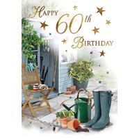 Card - 60th Birthday Gardening