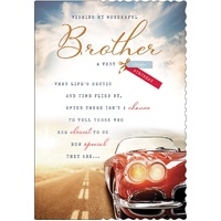 Card - Birthday Brother Car