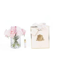 Mixed French Roses Buds Perfumed Flower - Herringbone Vase