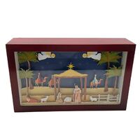 Nativity in a Box with Light/Music 250x150x70mm