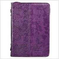 Bible Cove Large- Faith Purple Cover