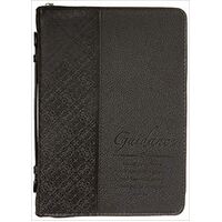 Bible Cover Black Large Proverbs 3:6