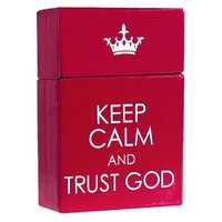 Box of Blessings - Keep Calm and Trust God