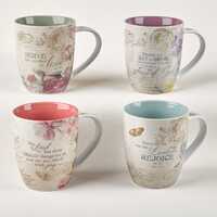 Ceramic Mug Set: Floral Inspirations