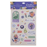 Stickers: Bloom Wildly Creative Design (3 Pages)