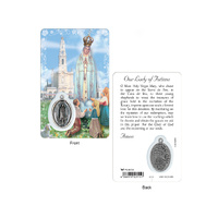 Lam Card & Medal - Our Lady of Fatima