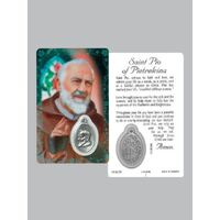 Lam Card & Medal - Padre Pio