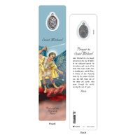 Laminated Bookmark with Medal - Saint Michael