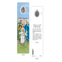 Laminated Bookmark with Medal - Holy Family
