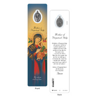 Laminated Bookmark with Medal - Our Lady of Perpetual Help