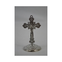 Standing Metal Crucifix - 85mm