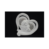 Mother & Child Resin Heartshape Plaque