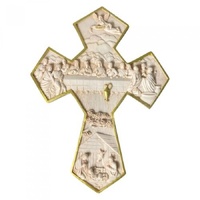 Last Supper Resin Cross