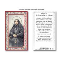 Holy Card  734  - Mother Cabrini