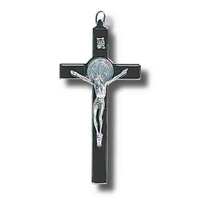 St Benedict Crucifix- Brown - 200 x 100mm