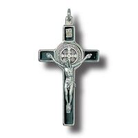 St Benedict Crucifix Black - 80 x 45mm