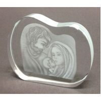 Plaque Glass - Holy Family