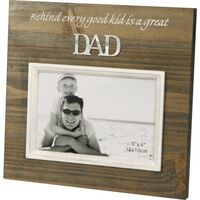 Vintage Style Solid Wood Photo Frame for Dad