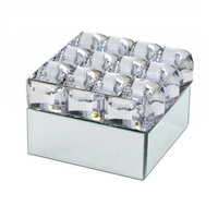 Mirrored Trinket Box w/Bevelled Glass