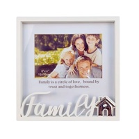 Family MDF Photo Frame w/Motiff