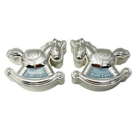 Rocking Horse First Tooth and First Curl - Blue