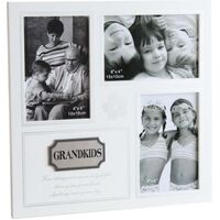 Grandkids Photo Frame with Engraved Metal Plate