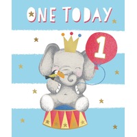 Card - One Today Birthday Elephant