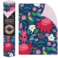 Roll Wrap - Australian Botanics on Navy (2m)
