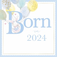 Card - Born in 2024 (Blue)