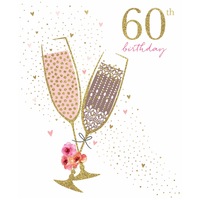Card - 60th Birthday Champagne
