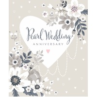 Card - Pearl Wedding Anniversary