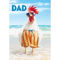 Card - Birthday Dad Beach