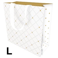 Gift Bag Large - Quilted Pearl