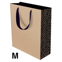 Gift Bag Medium - Kraft Dotty